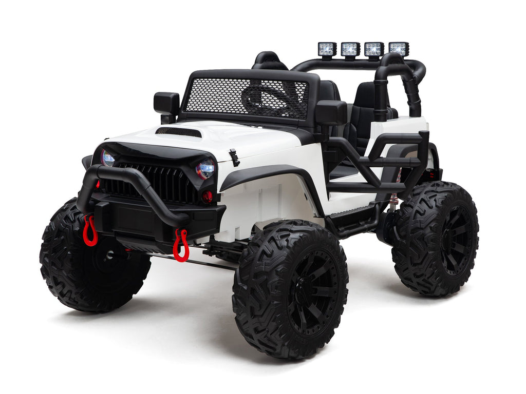 Nighthawk Kids 24V Battery Operated Ride On Truck With Remote - White