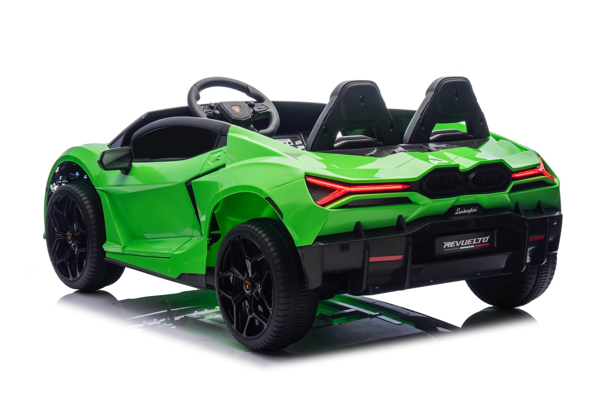 24V / 9 MPH Lamborghini Revuelto Two-Seater Kids Ride On Car – Green