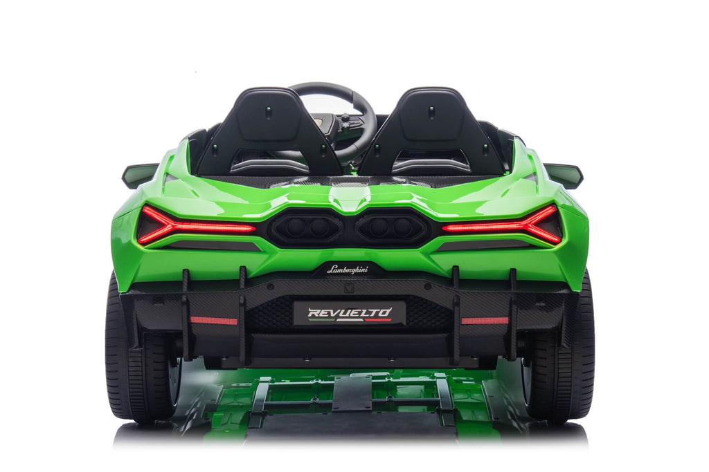 24V / 9 MPH Lamborghini Revuelto Two-Seater Kids Ride On Car – Green