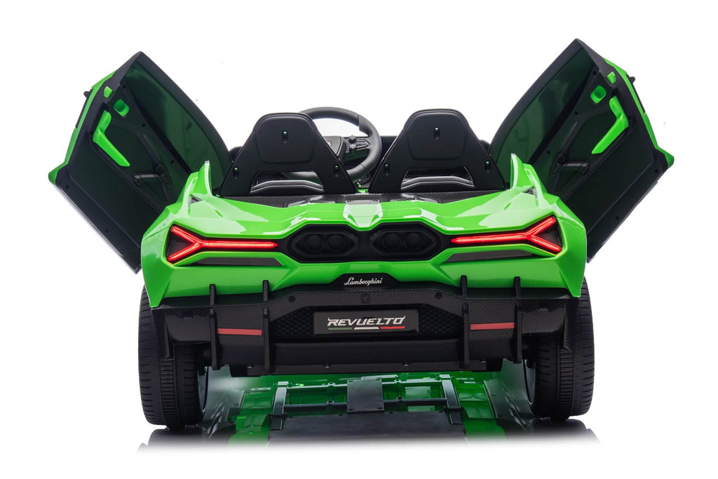 24V / 9 MPH Lamborghini Revuelto Two-Seater Kids Ride On Car – Green