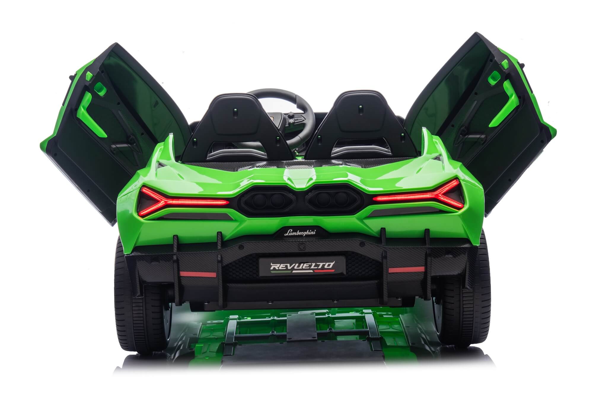 24V / 9 MPH Lamborghini Revuelto Two-Seater Kids Ride On Car – Green