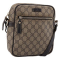 GUCCI GG Supreme Shoulder Bag PVC Beige Gold 233268 Auth hk4217