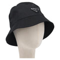 PRADA Bucket Hat Nylon L Black Auth hk4232V