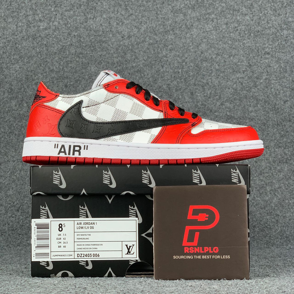 (Custom) Air Jordan 1 'Rouge Grid'