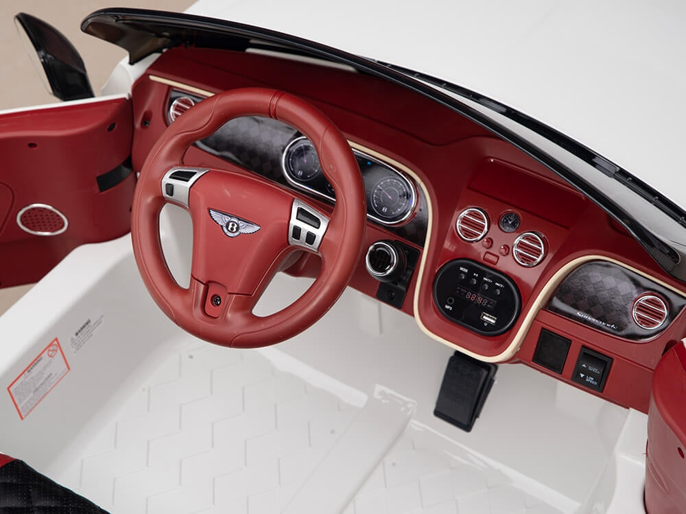 Bentley Continental Supersports 12V Ride On Childrens Electric Car with Remote - White