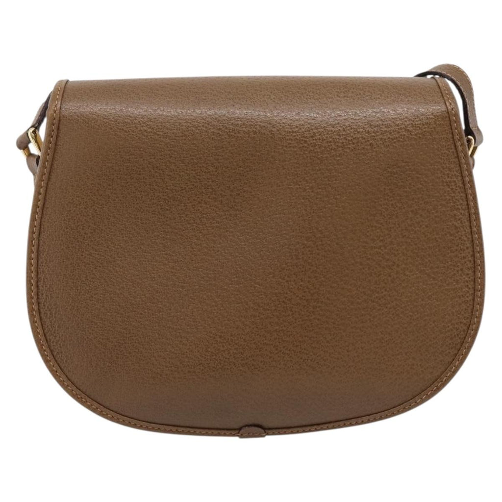 GUCCI Shoulder Bag Canvas Beige Gold 007 754 0074 Auth ka6555