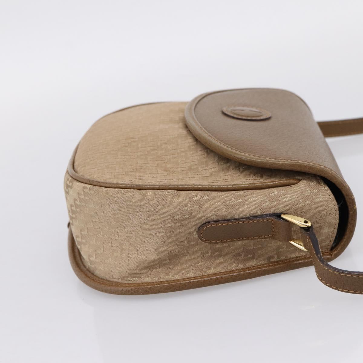 GUCCI Shoulder Bag Canvas Beige Gold 007 754 0074 Auth ka6555