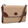 GUCCI Hand Bag Leather Beige Gold Auth ka6621