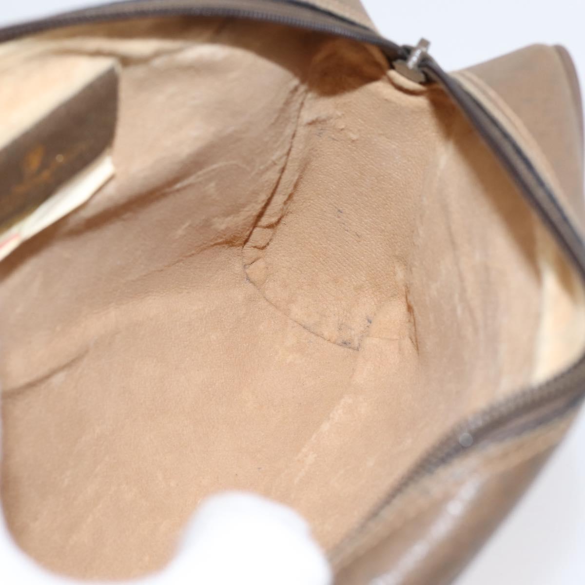 GUCCI GG Supreme Web Sherry Line Shoulder Bag PVC Beige 98 02 004 Auth ka6747