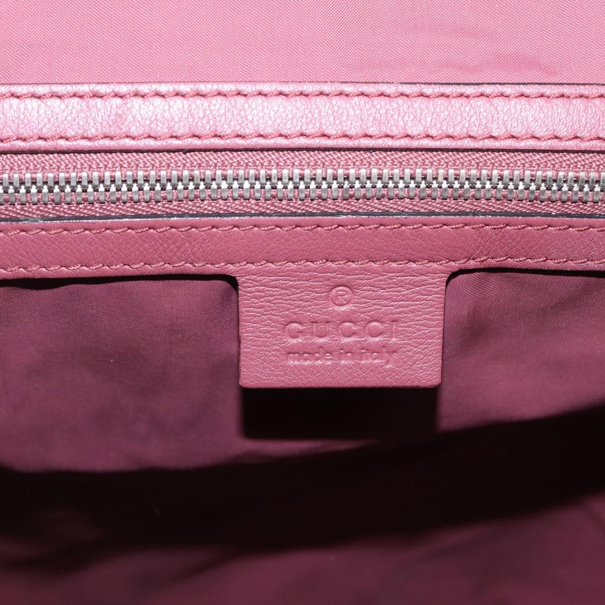GUCCI GG Blooms Backpack PVC Beige Silver 405019 Auth ka6863V