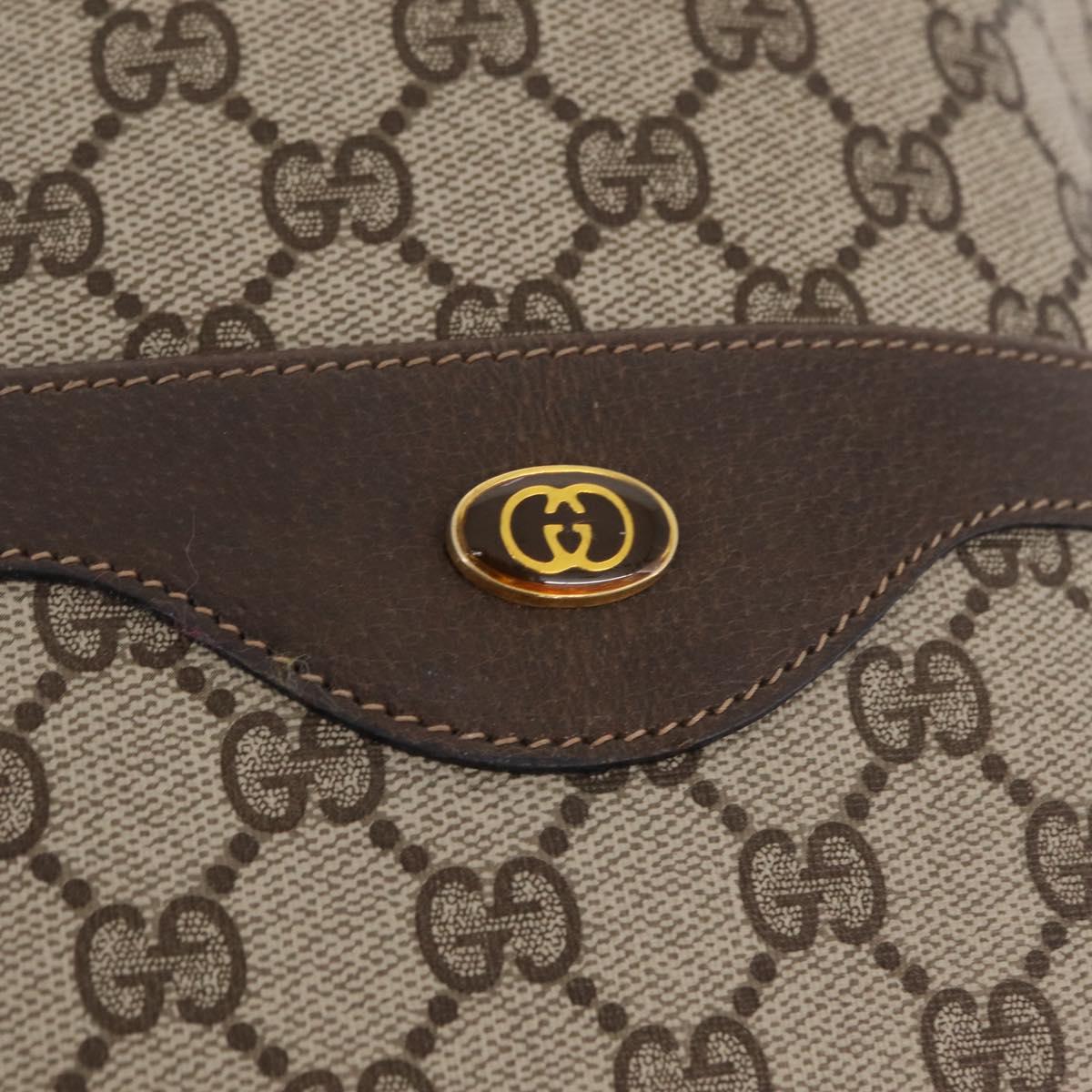 GUCCI GG Supreme Web Sherry Line Tote Bag PVC Beige Gold 39 02 003 Auth kk726