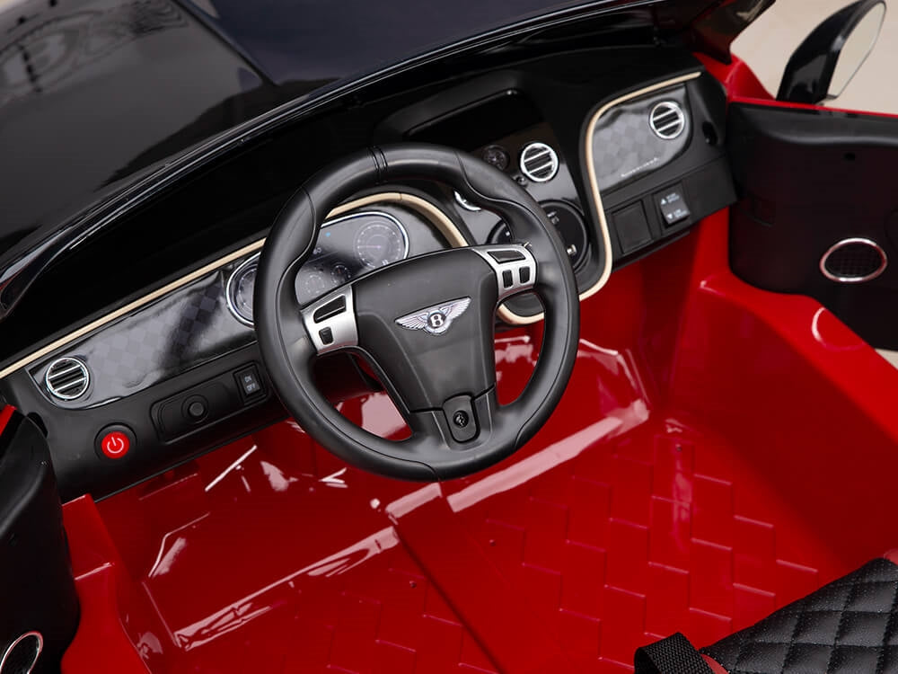 12V Bentley Continental Supersports Kids Electric Ride On Car with Remote - Red
