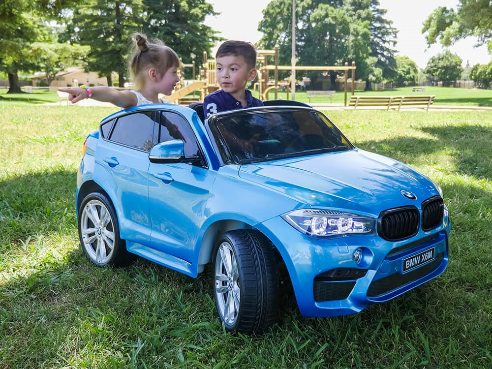 Two Seat BMW X6M Kids 12V Ride On Car with Remote - Red