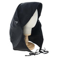 PRADA Balaclava Hat Nylon Black Silver Auth mr2932