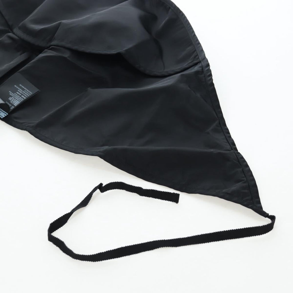 PRADA Balaclava Hat Nylon Black Silver Auth mr2932