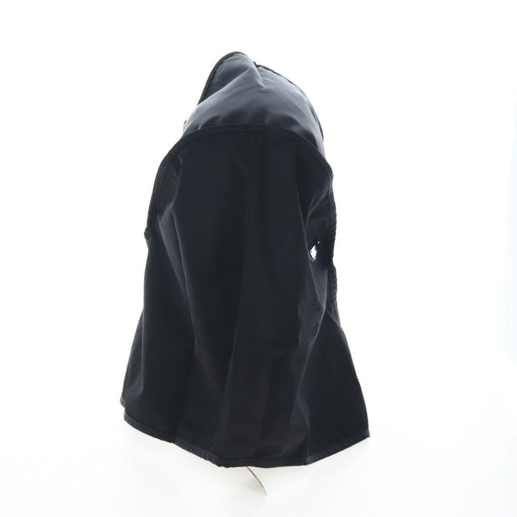 PRADA Balaclava Hat Nylon Black Silver Auth mr2932