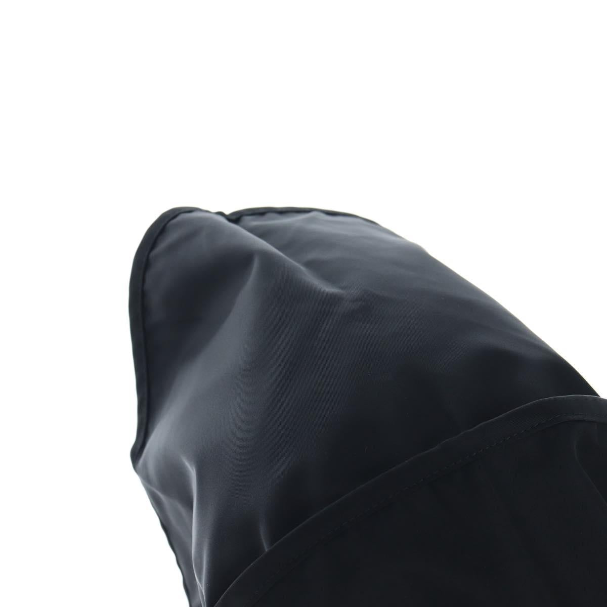 PRADA Balaclava Hat Nylon Black Silver Auth mr2932