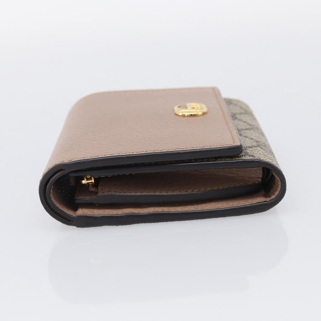 GUCCI Bifold Wallet Leather Pink Silver 598587 Auth mr3181A