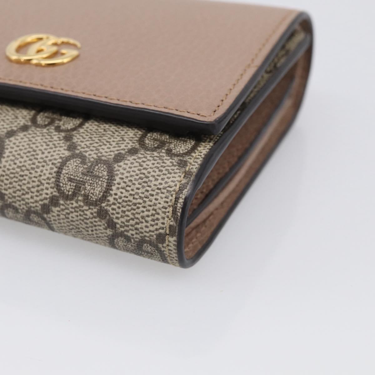 GUCCI Bifold Wallet Leather Pink Silver 598587 Auth mr3181A