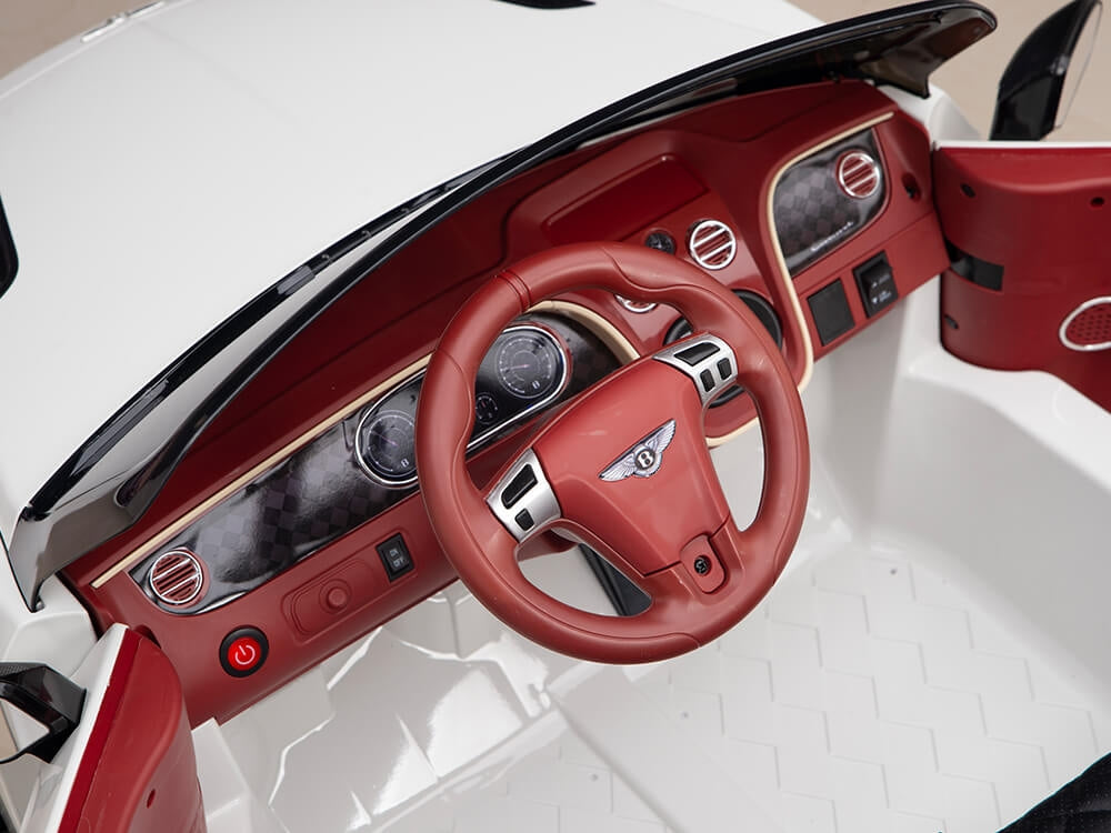 Bentley Continental Supersports 12V Ride On Childrens Electric Car with Remote - White