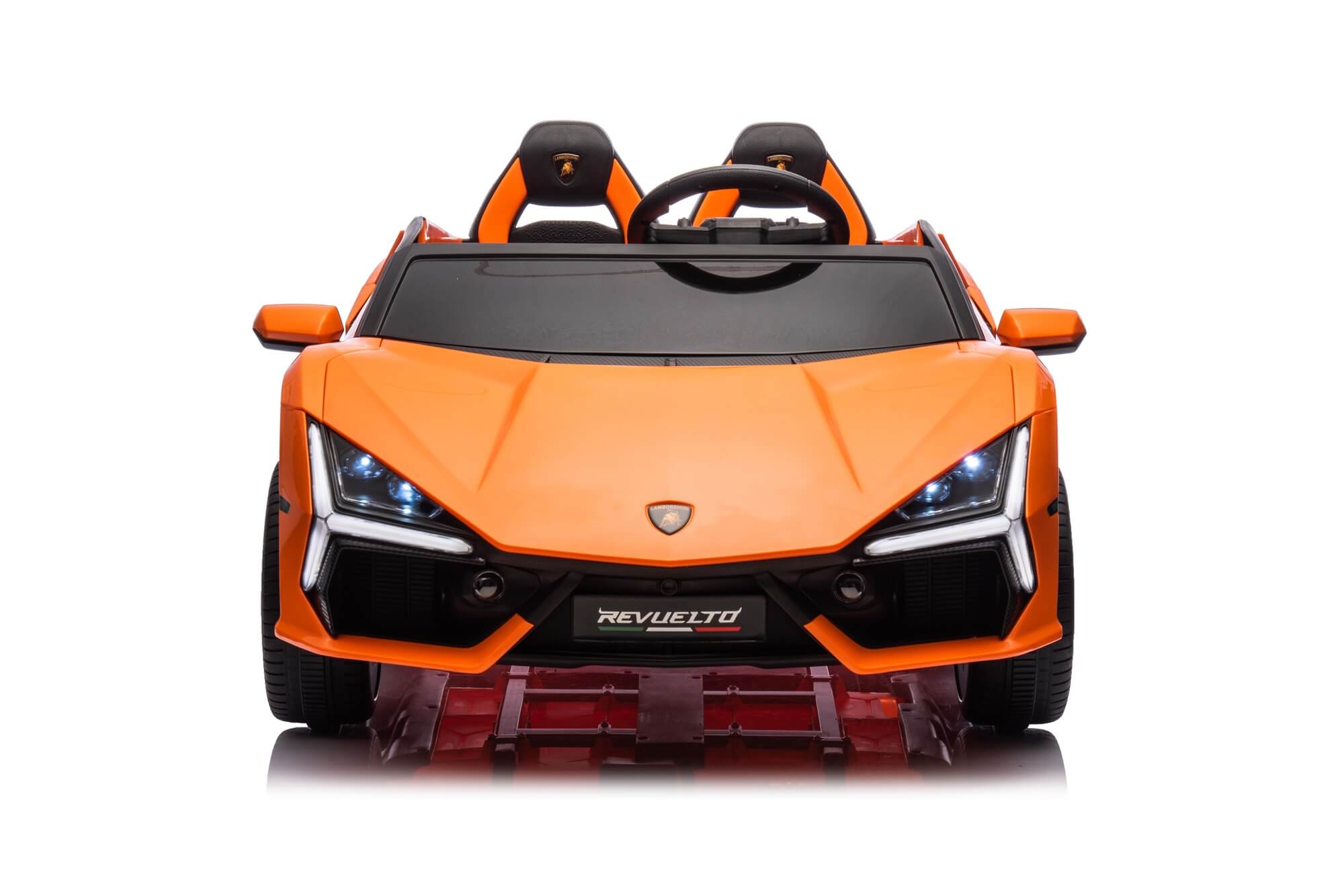 24V / 9 MPH Lamborghini Revuelto Two-Seater Kids Ride On Car – Orange