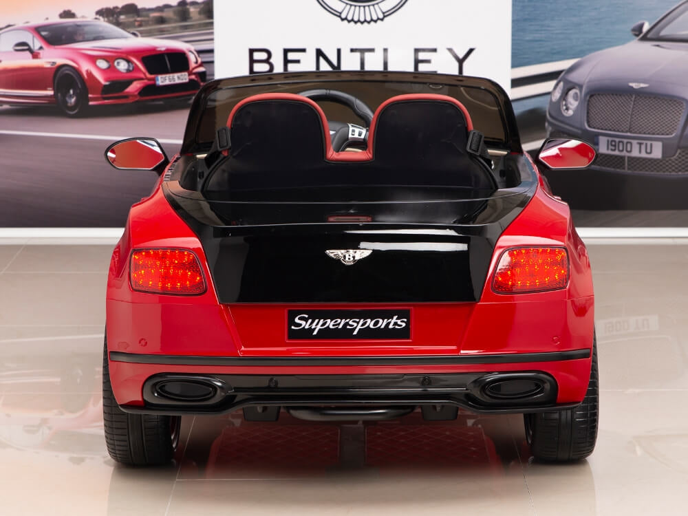 12V Bentley Continental Supersports Kids Electric Ride On Car with Remote - Red