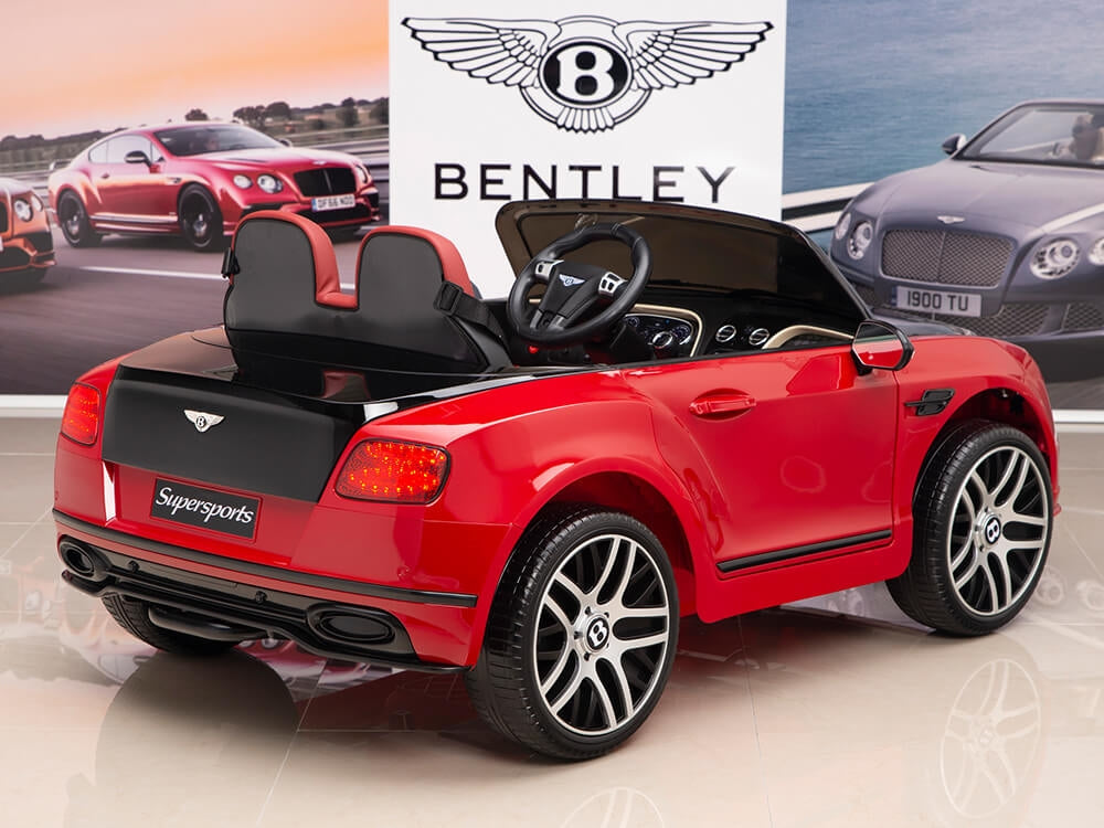 12V Bentley Continental Supersports Kids Electric Ride On Car with Remote - Red