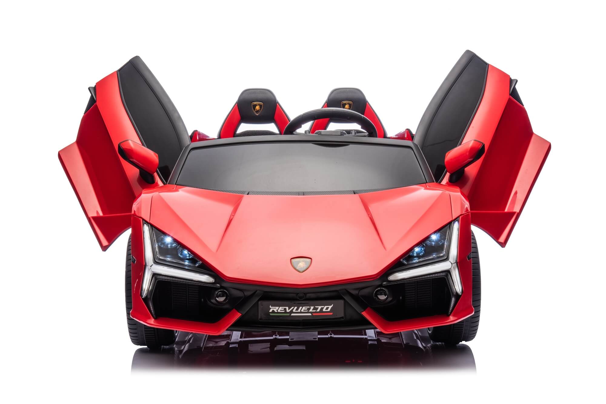 24V / 9 MPH Lamborghini Revuelto Two-Seater Kids Ride On Car – Red