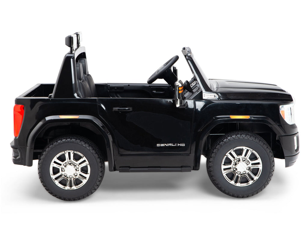 12V GMC Sierra Denali Kids Electric Ride On Truck with Remote Control - Black