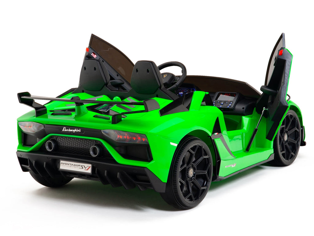 24V Lamborghini SVJ Ride On DRIFT Car with Remote Control - Green