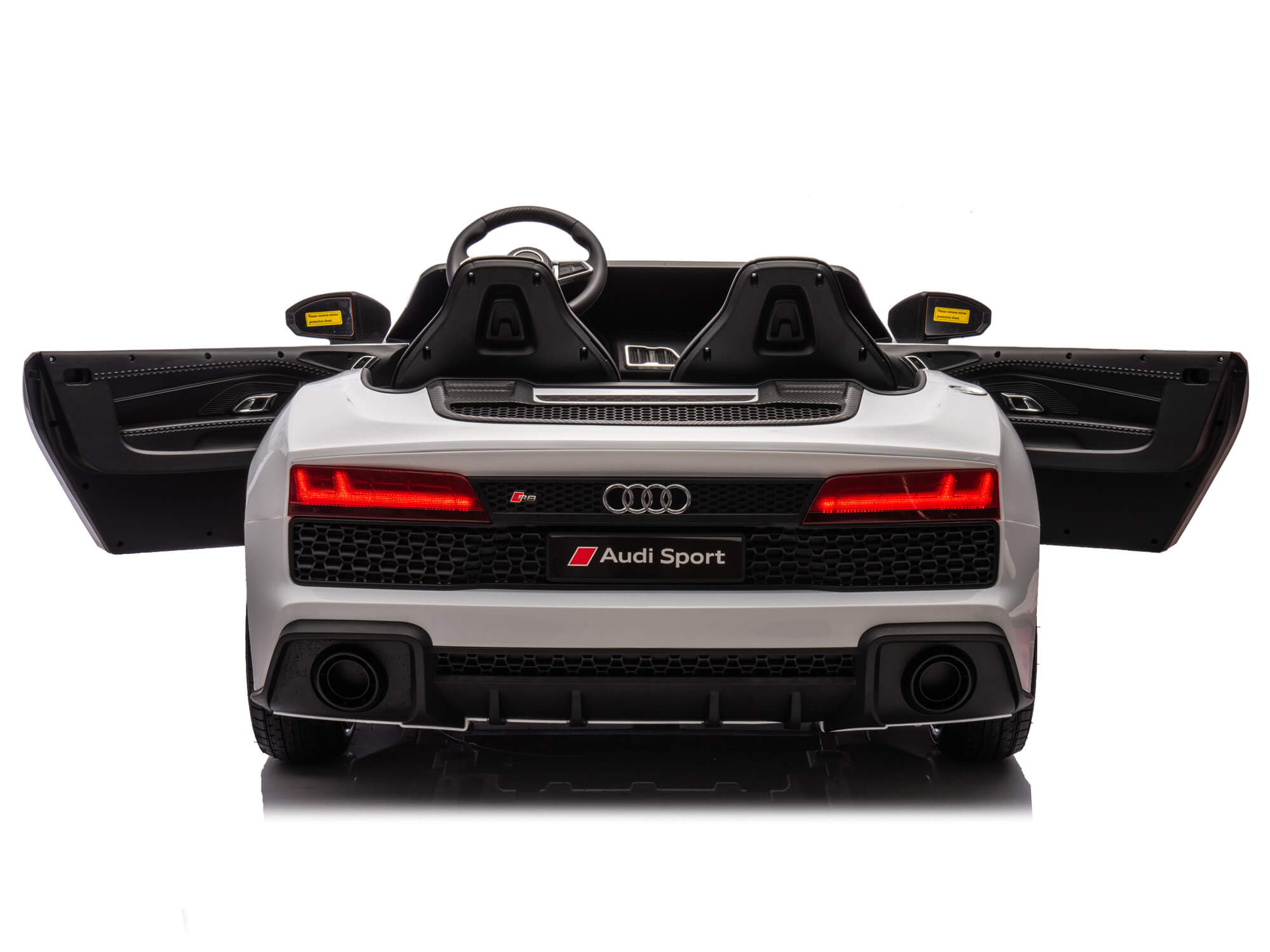 24V Audi R8 Spyder 2 Seater Ride on Car for Kids - White