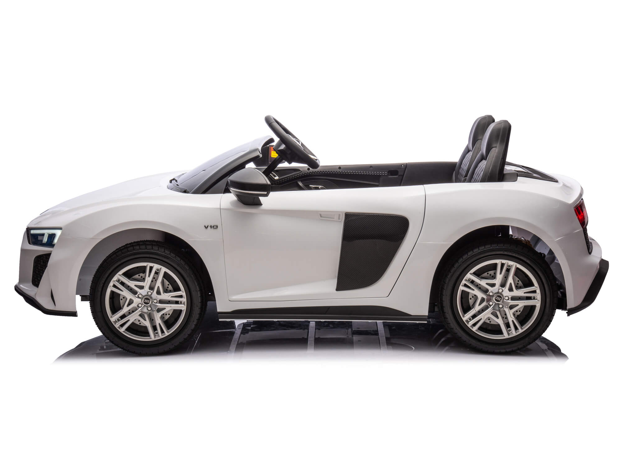 24V Audi R8 Spyder 2 Seater Ride on Car for Kids - White