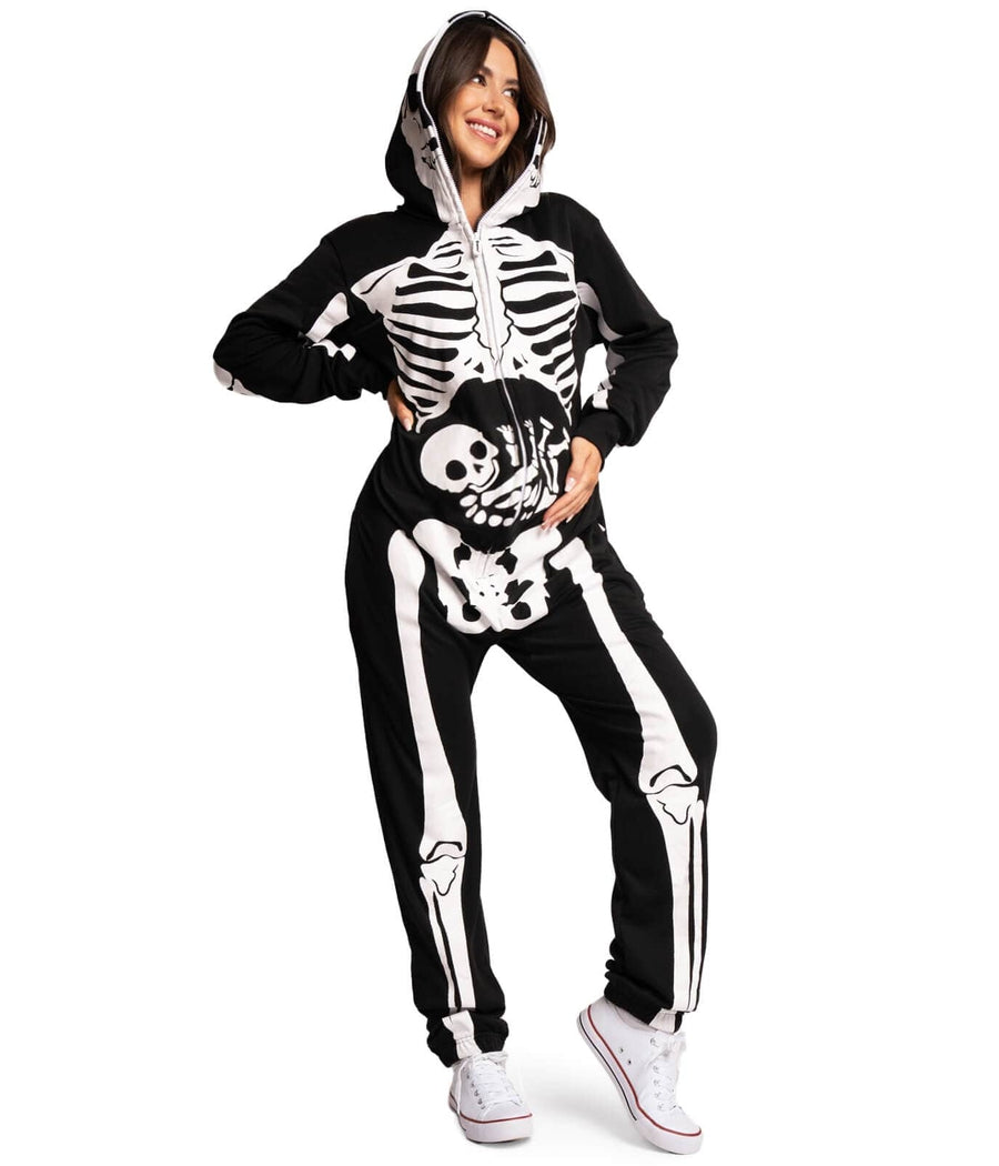 Women's Pregnant Skeleton Maternity Costume