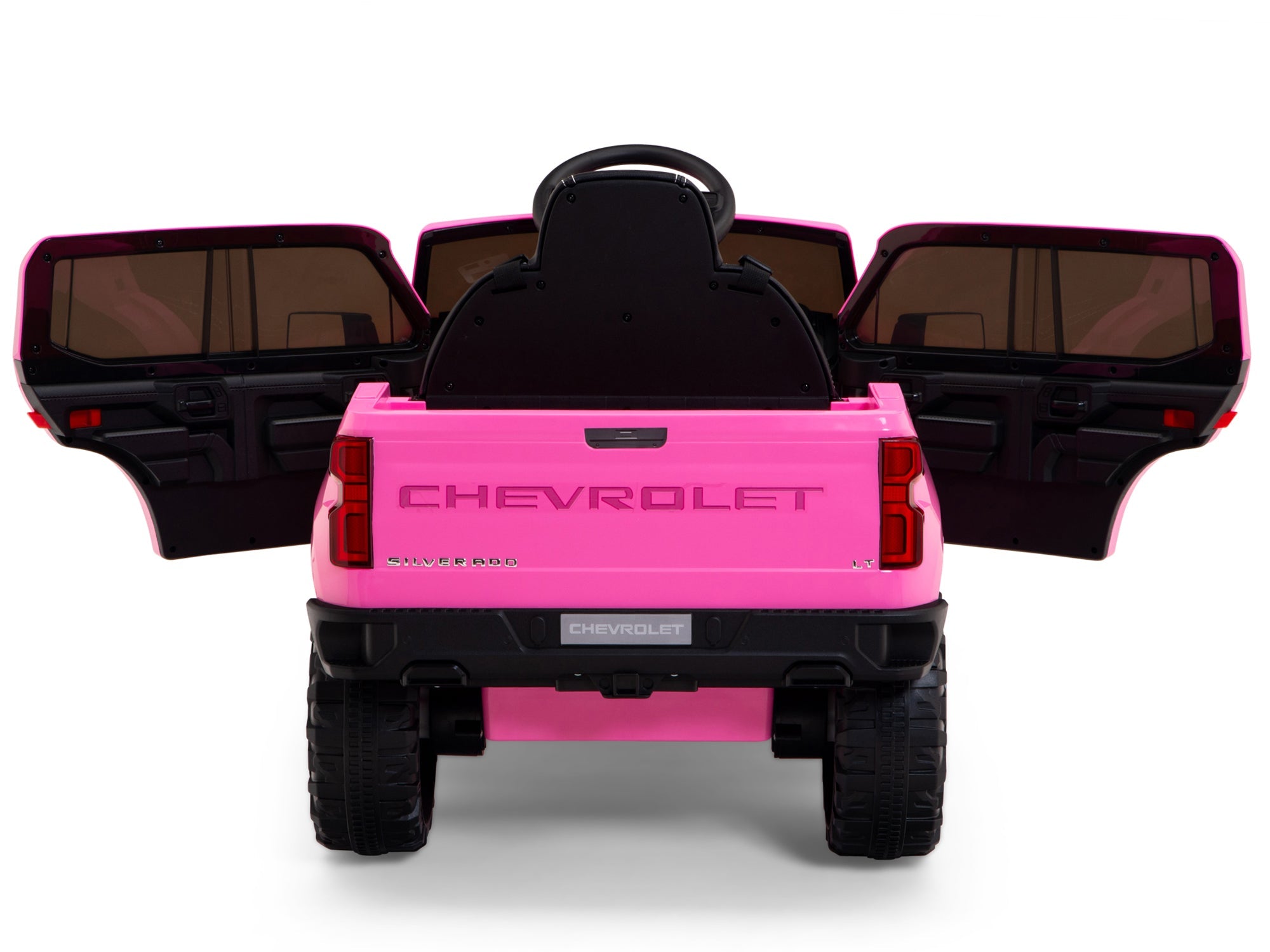 12V Chevrolet Silverado Kids Ride On Truck with Remote Control – Pink