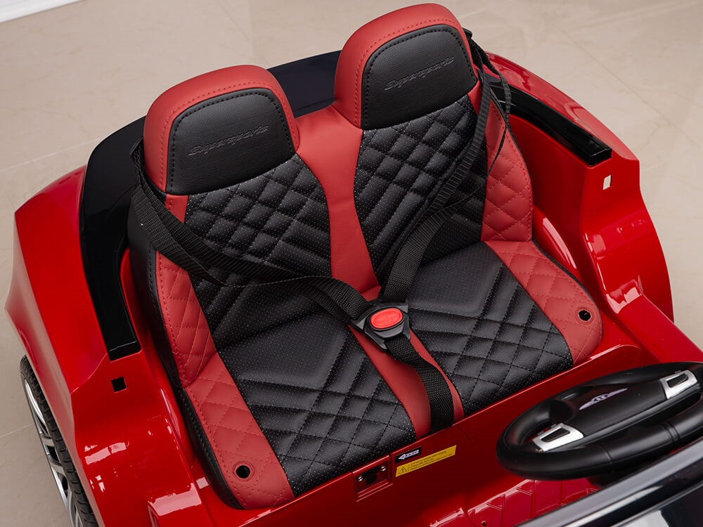 12V Bentley Continental Supersports Kids Electric Ride On Car with Remote - Red