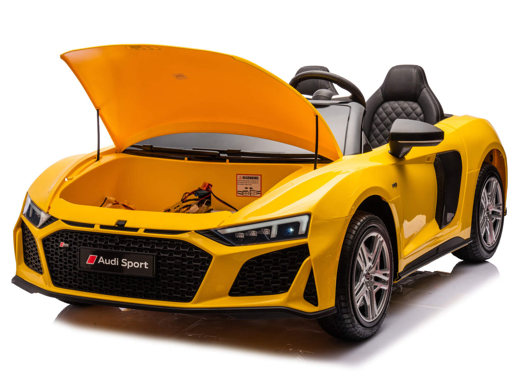 24V Audi R8 Spyder 2 Seater Ride on Car for Kids - White