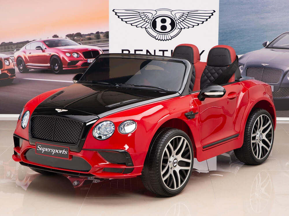 12V Bentley Continental Supersports Kids Electric Ride On Car with Remote - Red