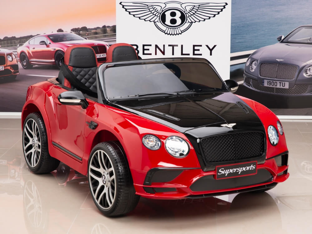 12V Bentley Continental Supersports Kids Electric Ride On Car with Remote - Red